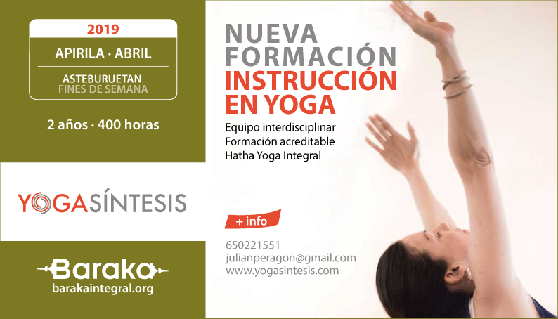 Baraka formación instructor yoga