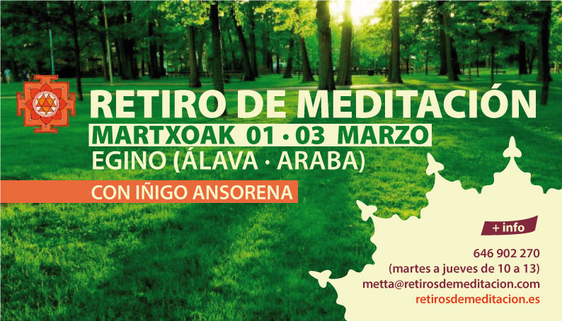 RETIRO DE MEDITACIÓN MARZO