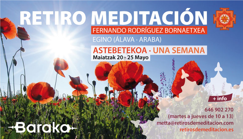 Baraka Retiro de Meditación en Egino en mayo de semana