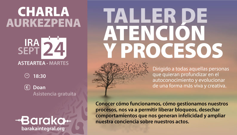 CHARLA TALLER DE ATENCIÓN Y PROCESOS