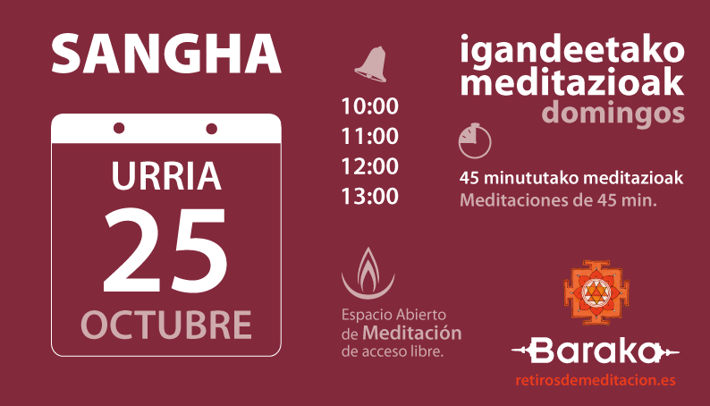 SANGHA. Meditación abierta.