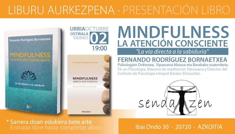 PRESENTACION LIBRO VIPASSANA AZKOITIA