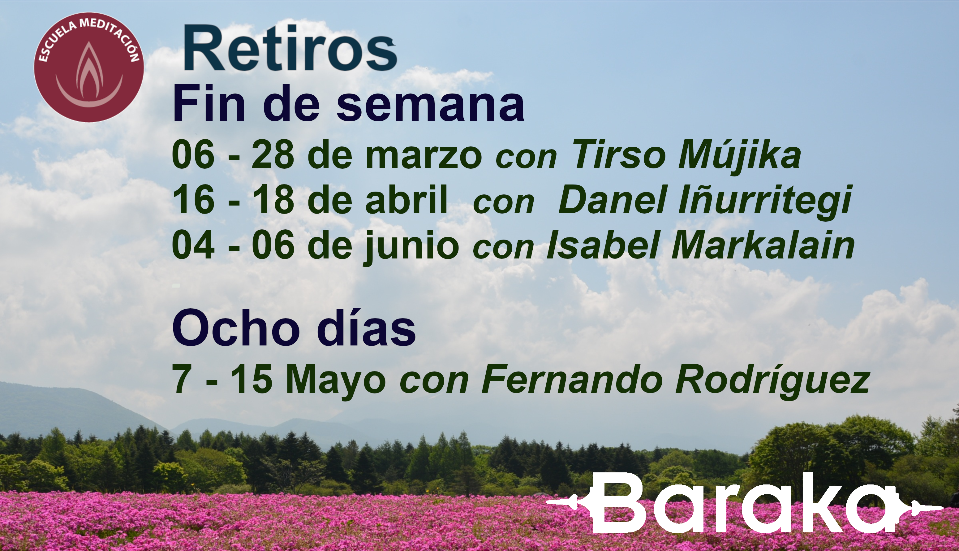 retiros de meditación baraka